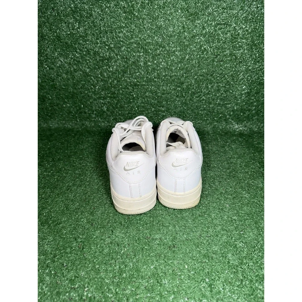 Nike Air Force 1 07 Low Womens 6.5 Kids 5Y White Leather Casual Shoes 314192-117